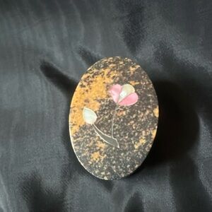Vintage Fetco Soapstone Jewelry/Trinket Box